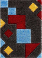 Modern Geometric Shaggy Carpet