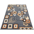Modern Floral Geometric Carpet