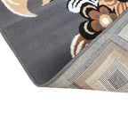 Modern Floral Geometric Carpet