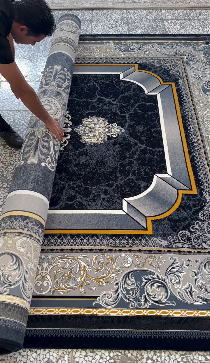 Sultan Medallion Luxury Carpet – Premium Solid Material & Anti-Slip